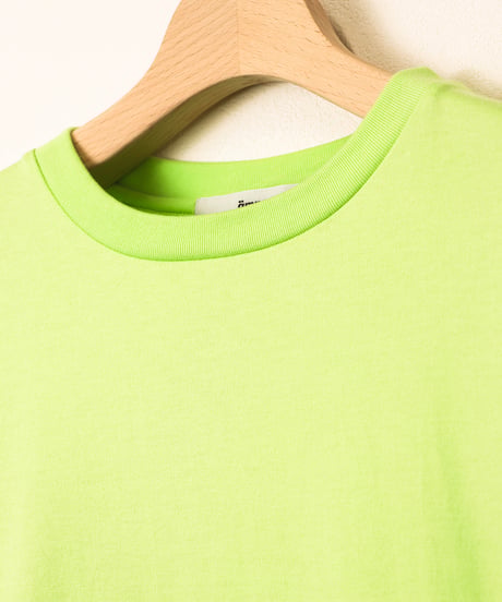 JERSEY round hem tee / amn-CS-077 / Lime