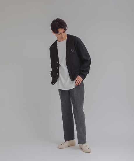 JERSEY round hem tee / amn-CS-077 / Black