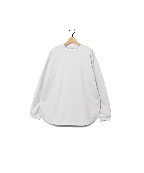 OPENEND round hem tee / amn-CS-083 /Ash
