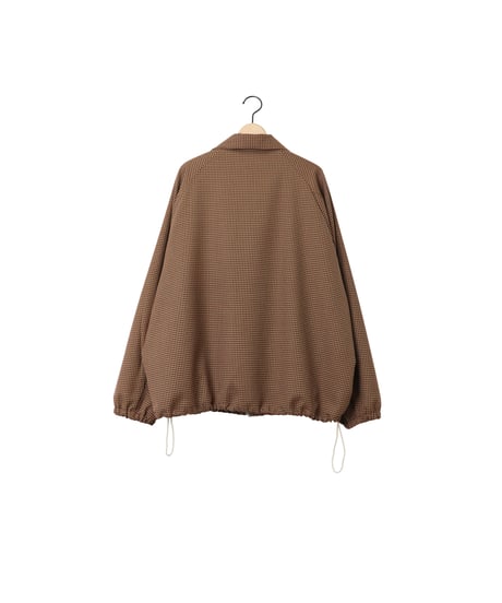 NON MULESED CHECK covered blouson / amn-BL-021 / Brown