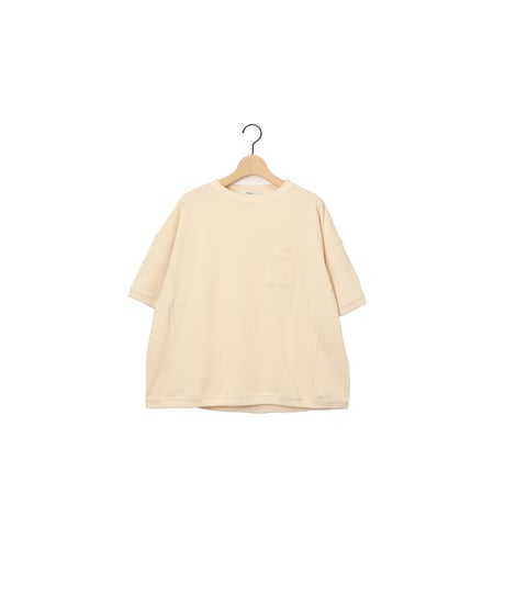 TWISTED JERSEY half sleeve bottie / amn-CS-092 / Cream