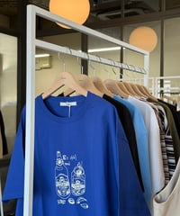 " skål " half sleeve tee / amn-CS-104 / Blue