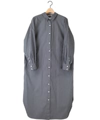 STRIPE bias dress / amn-DR-007 / Black