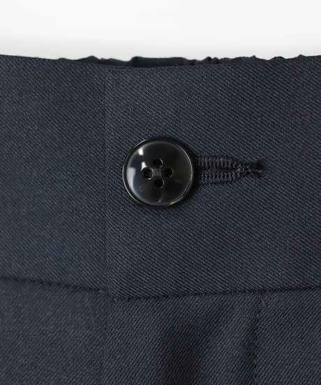 GABARDINE whale's slacks / amn-PT-046 / Navy