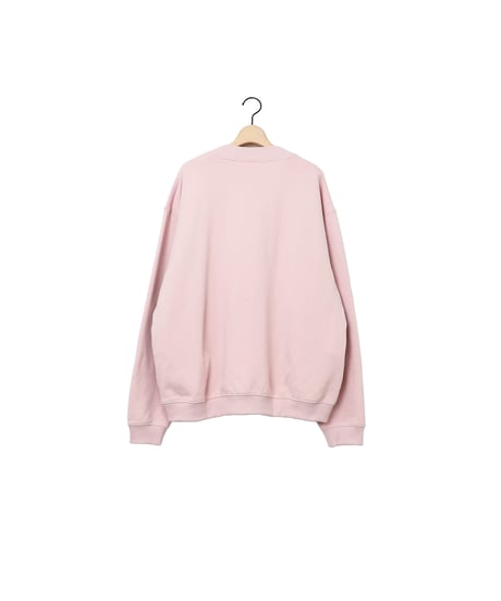 FRENCH TERRY oval crew / amn-CS-084 / Pink