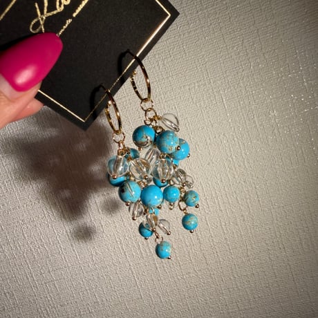 Turquoise chandelier