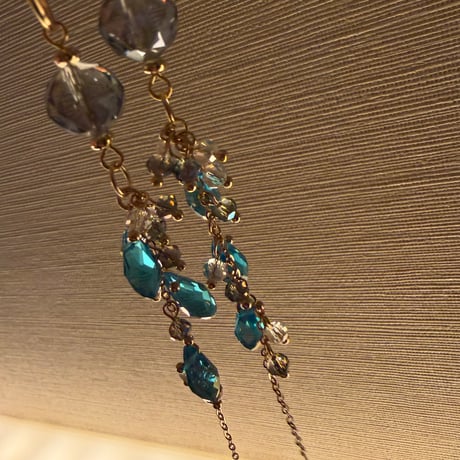 Blue chandelier