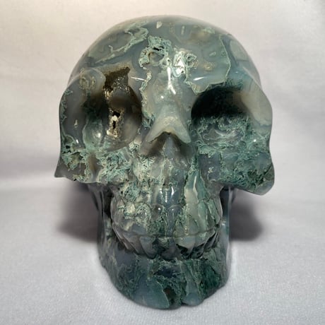 Blue apatite Skull