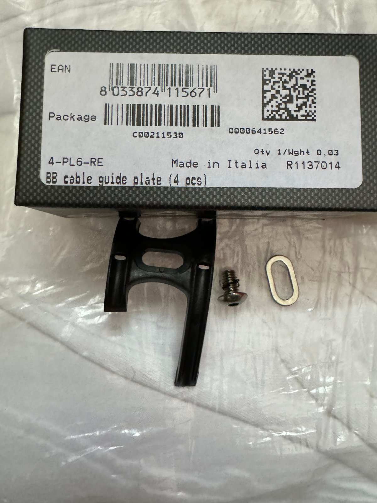 カンパニョロBB下ケーブルガイド 4-PL6-RE cable guide plate1個販売