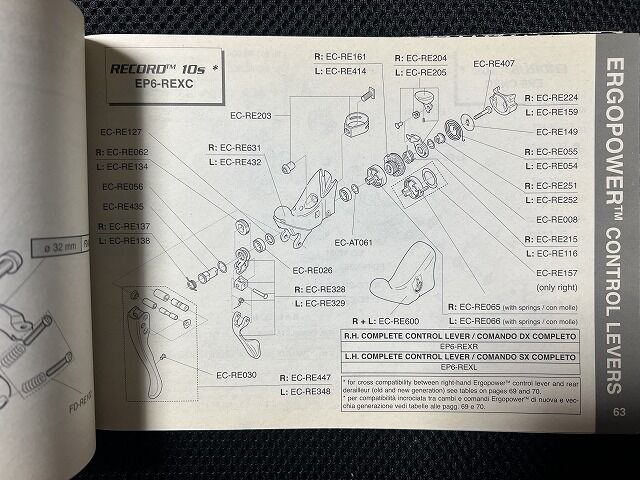 CampagnoloEC-RE062エルゴパワー内部部品 | cycleminoru STORE