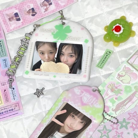 ♡°｡ ID CARD HOLDER  IDカードカケース カード入れ lucky star.ver｡°♡