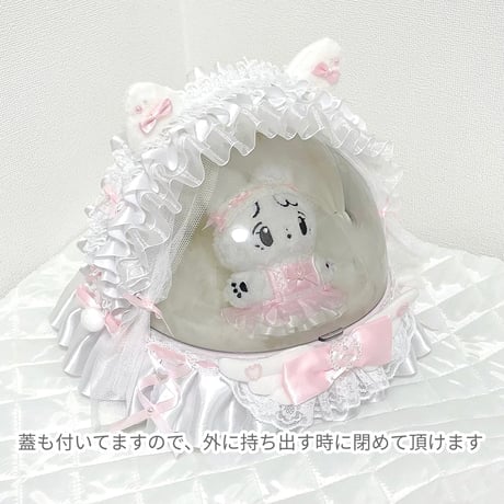 【オーダー再開】【★ハンドメイド★ぬいぐるみベビーカー ピンク.ver
