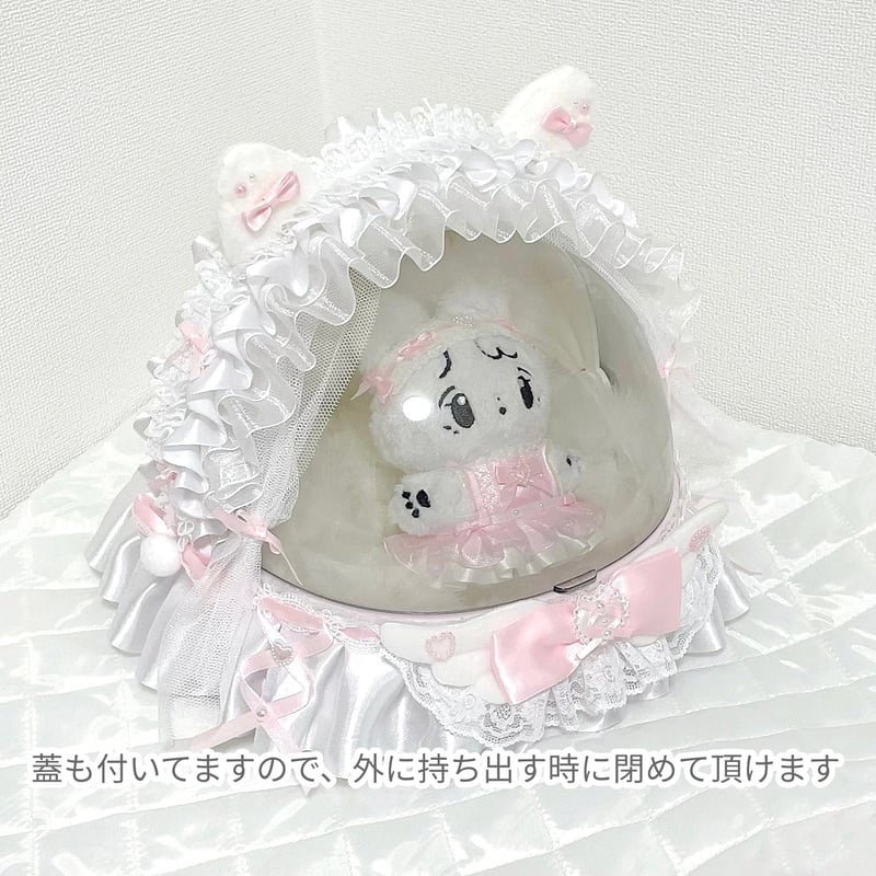 オーダー再開】【☆ハンドメイド☆ぬいぐるみベビーカー ピンク