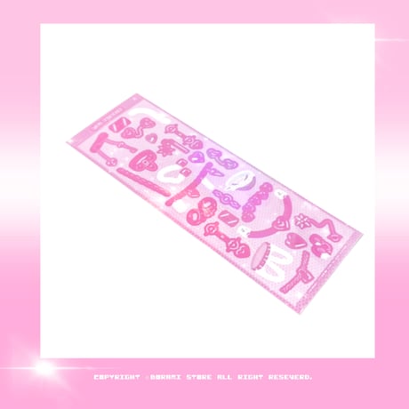 ♡°｡ LOVE PRISONERS ホログラム入り ステッカー Pink.ver*ﾟ♡