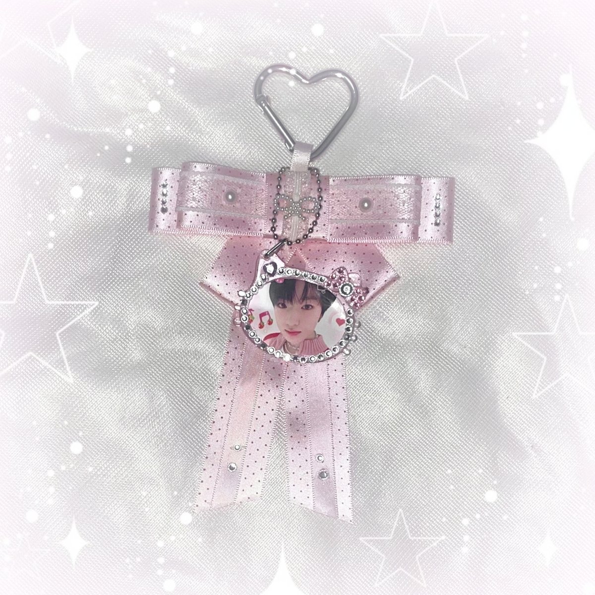 8/29オーダー再開】♡°｡ハンドメイド リボンチャーム pink