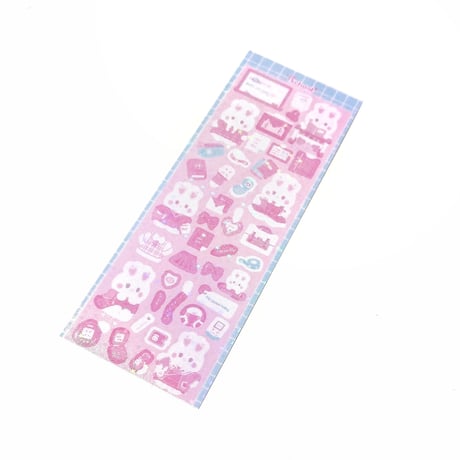 ♡°｡ SCHOOL LIFE ホログラム入り デコ ステッカー *ﾟ♡