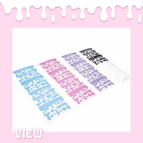 再入荷♡°｡ CREAM STICKER ホログラム入り クリーム ステッカー 選べる4色*ﾟ♡