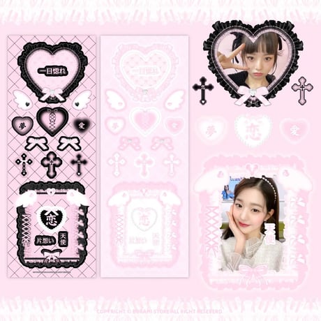 【再入荷】♡Frame deco sticker フレーム デコステッカー選べる2色♡