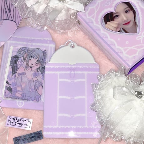 ♡°｡ PHOTOCARD HOLDER  トレカケース トレカ入れ purple.ver｡°♡