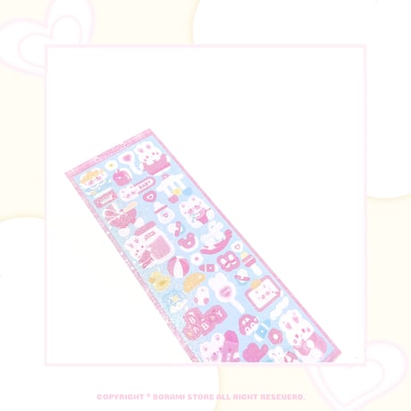 ♡°｡ MY BABY ホログラム入り デコ ステッカー *ﾟ♡