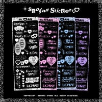 ♡°｡ SLOGAN STICKER ホログラム入り ステッカー 選べる4色*ﾟ♡