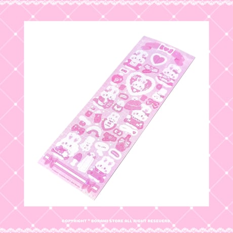 ♡°｡ PRINCESS  プリンセスうさちゃん ホログラム入り ステッカー*ﾟ♡