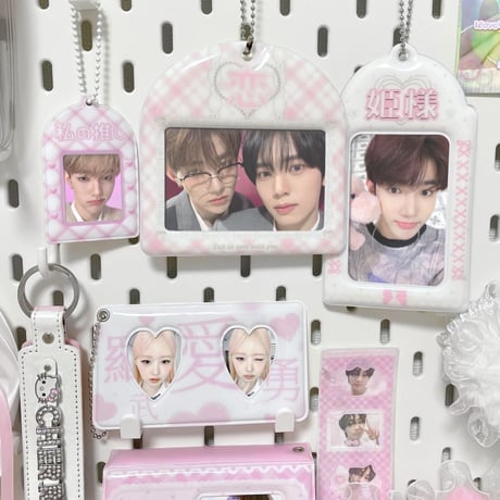♡°｡  ID CARD HOLDER IDカードホルダー カードケース 恋.ver ｡°♡