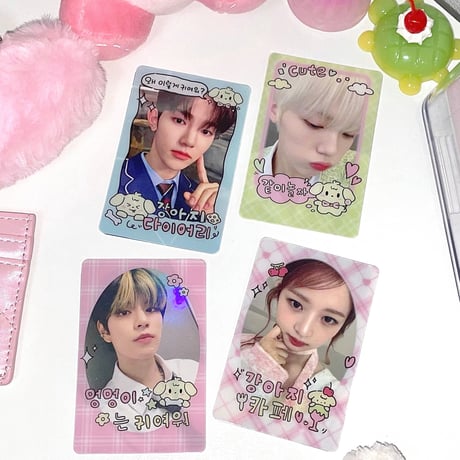 ♡°｡ Photocard Frame トレカフレーム 4枚セット Cute Puppy.ver *ﾟ♡
