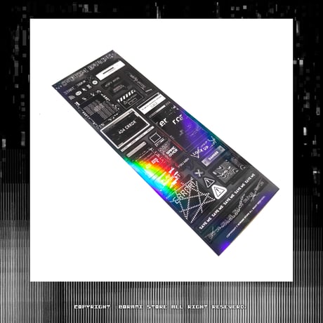 ♡°｡ SYSTEM ERROR ホログラム入りステッカー Black ver*ﾟ♡