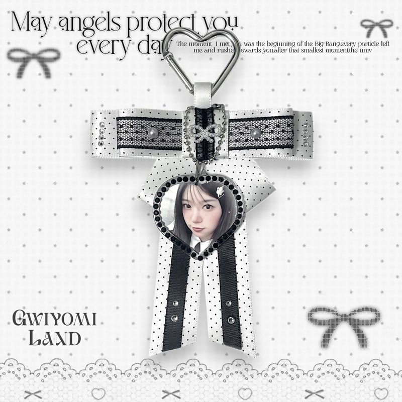 オーダー再開】♡°｡ハンドメイド リボンチャーム black heart.ver♡ | B