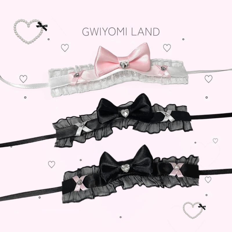☆ハンドメイド☆ 10cmぬいぐるみ服 ヘッドレース 3色お選び可能 