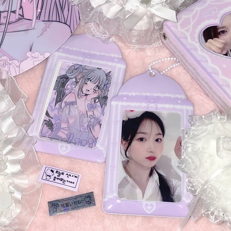 ♡°｡ PHOTOCARD HOLDER  トレカケース トレカ入れ purple.ver｡°♡