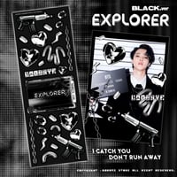 ✧︎°｡EXPLORER  ホログラム入り デコ ステッカー Black. Ver*ﾟ✧︎