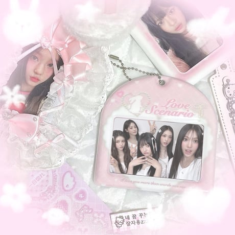♡°｡ ID CARD HOLDER  IDカードカケース カード入れ pink.ver｡°♡