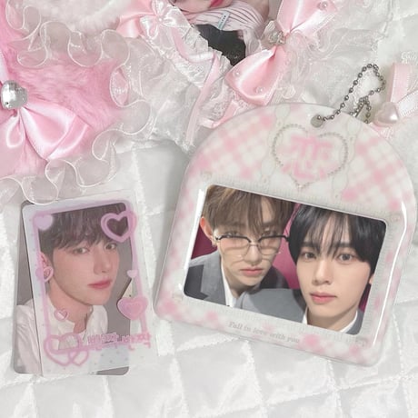 ♡°｡  ID CARD HOLDER IDカードホルダー カードケース 恋.ver ｡°♡