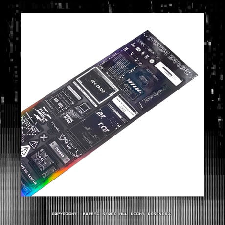 ♡°｡ SYSTEM ERROR ホログラム入りステッカー Black ver*ﾟ♡