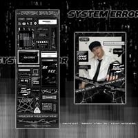 ♡°｡ SYSTEM ERROR ホログラム入りステッカー Black ver*ﾟ♡