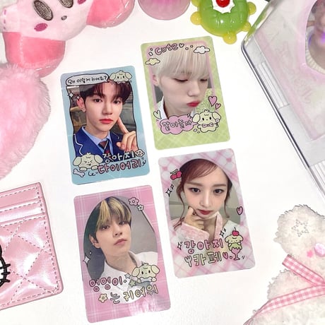 ♡°｡ Photocard Frame トレカフレーム 4枚セット Cute Puppy.ver *ﾟ♡