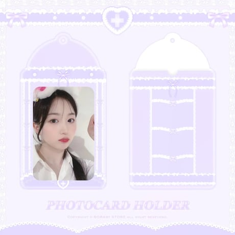 ♡°｡ PHOTOCARD HOLDER  トレカケース トレカ入れ purple.ver｡°♡