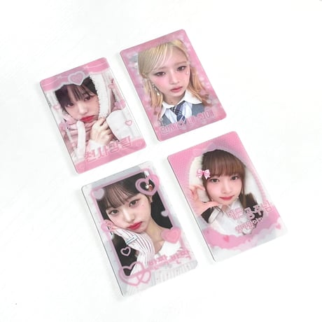 ♡°｡ Photocard Frame トレカフレーム 4枚セット pink.ver *ﾟ♡