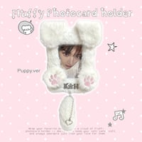 【4月18日再販予定】♡もこもこ ネームタグ トレカケース トレカホルダー ストラップ付き‎♡Puppy.ver