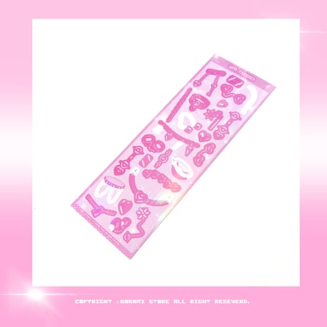 ♡°｡ LOVE PRISONERS ホログラム入り ステッカー Pink.ver*ﾟ♡