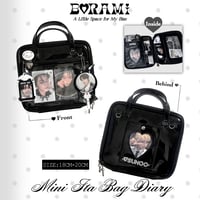 🖤ミニ痛バッグ手帳 Mini Ita Bag Black.ver🖤