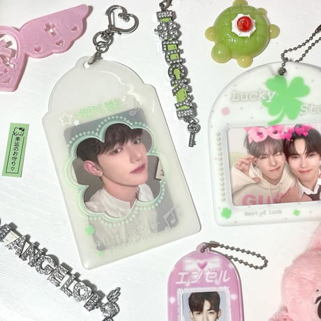 ♡°｡ PHOTOCARD HOLDER  トレカケース トレカ入れ Lucky Clover.ver｡°♡