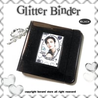 ♡°｡ GLITTER BINDER 3穴 ラメ入りバインダー 本体のみ ブラック*ﾟ♡