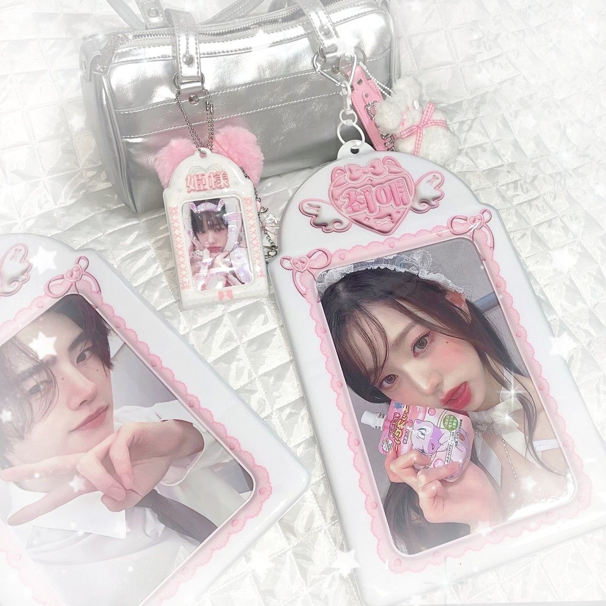 トレカホルダー トレカケース トレカホルダー シンプル 無地 ブラック 韓国 ZK