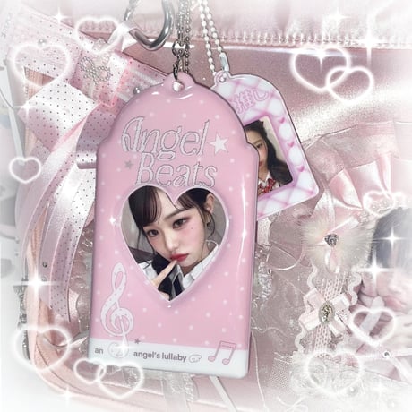 ♡°｡ PHOTOCARD HOLDER  トレカケース トレカ入れ Angel Beats pink.ver｡°♡