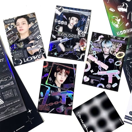 ♡°｡ SYSTEM ERROR ホログラム入りステッカー Black ver*ﾟ♡