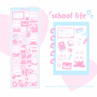 ♡°｡ SCHOOL LIFE ホログラム入り デコ ステッカー *ﾟ♡