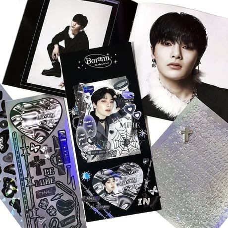 ♡°｡ SLOGAN STICKER ホログラム入り ステッカー 選べる4色*ﾟ♡